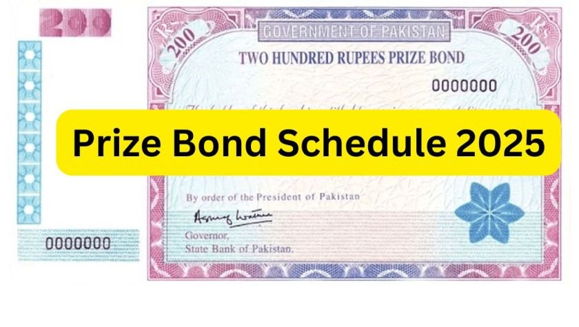 Prize Bond Schedule 2025
